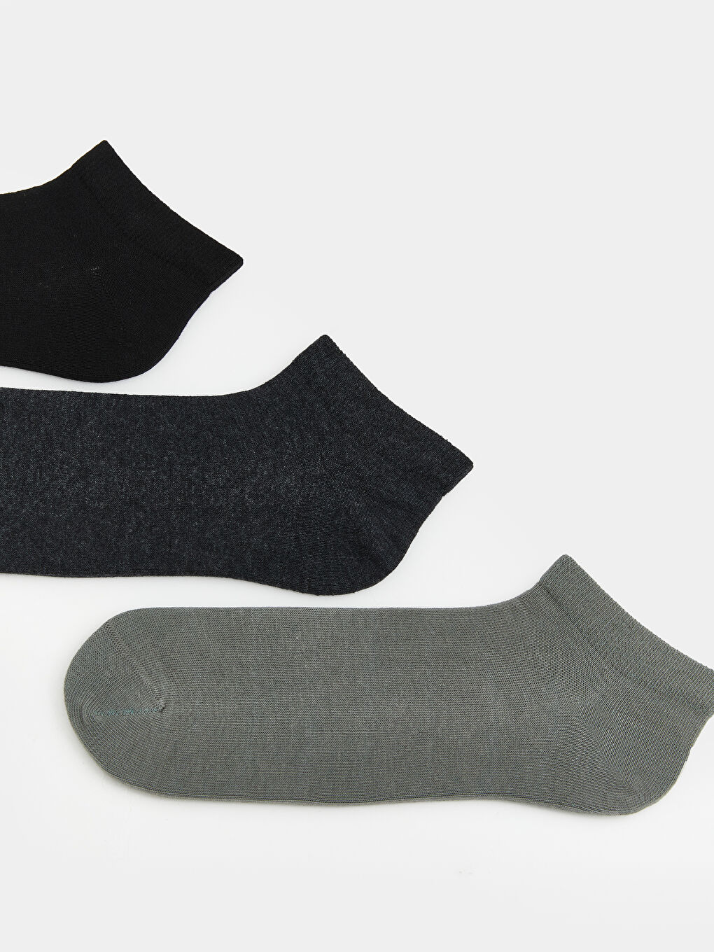 Siyah Erkek Patik Çorap 3'lü -1