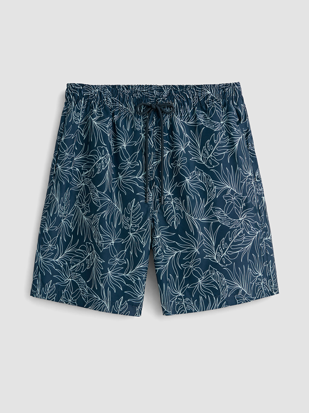 Knee Length Patterned Men's Swimming Shorts-3