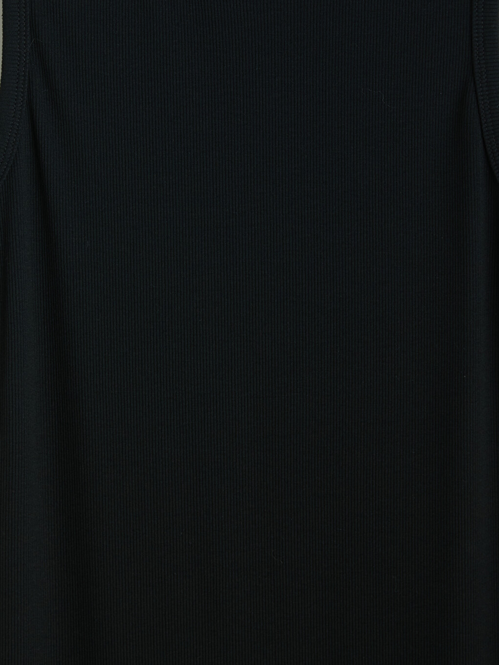Siyah Bisiklet Yaka Fitilli Bodycon Elbise-1