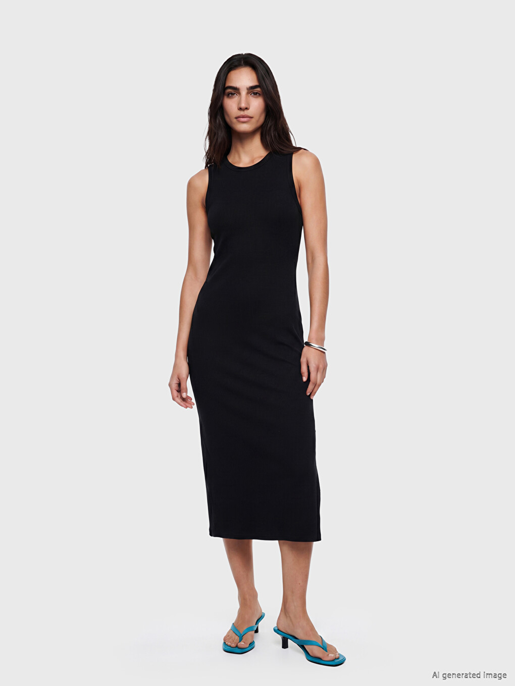 Woman Black Dress-1