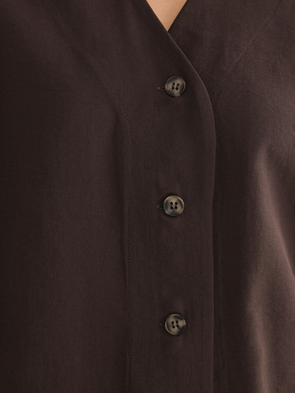 Блуза с V-образно деколте от модална смес-2