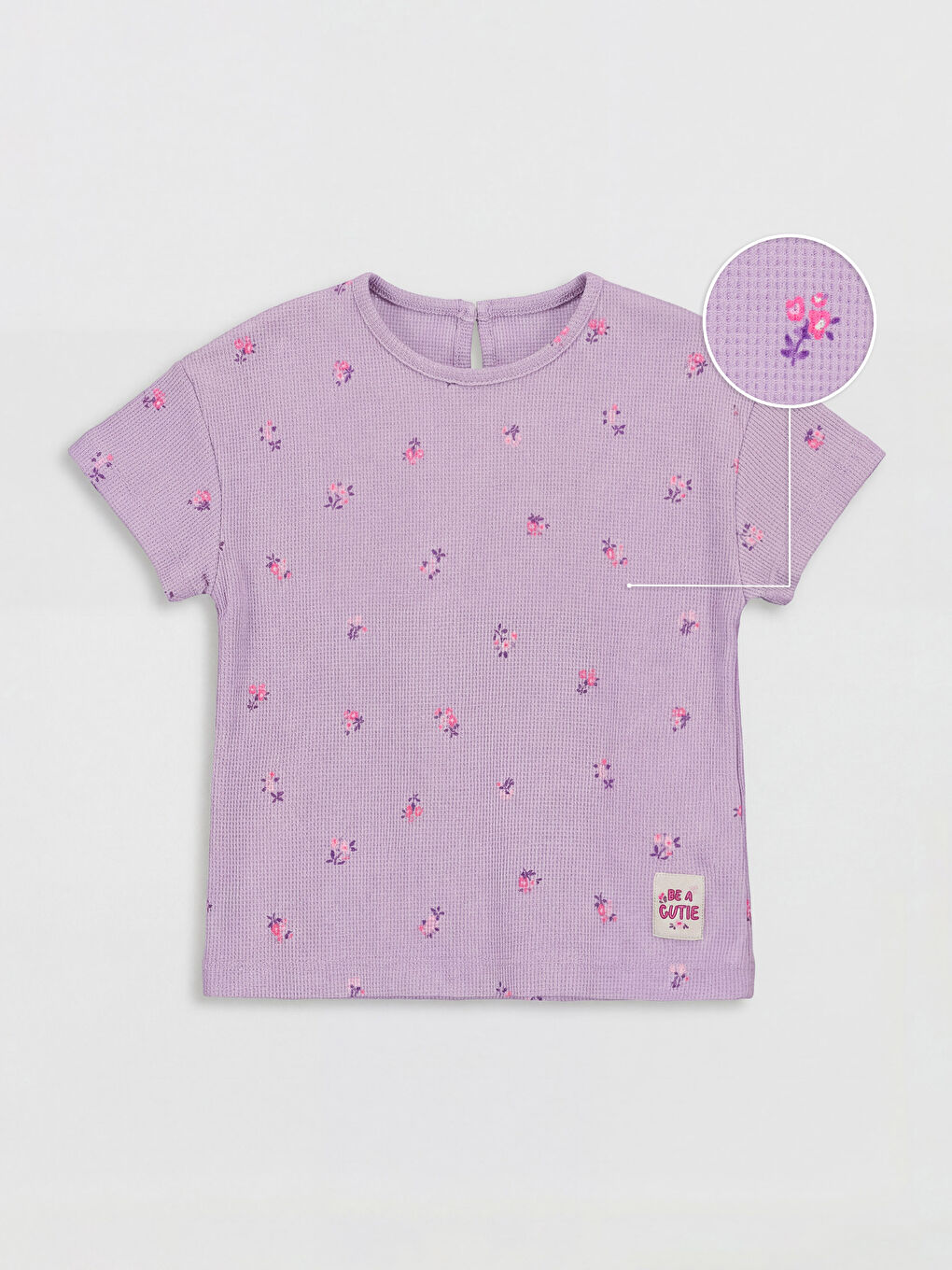 Футболка для девочек с круглым вырезом и принтом