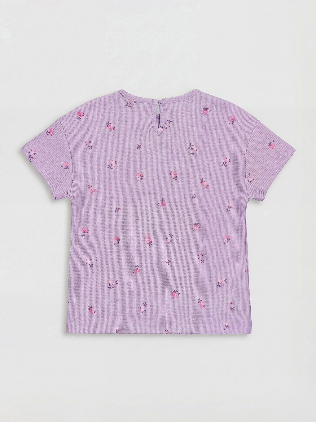 Футболка для девочек с круглым вырезом и принтом-1