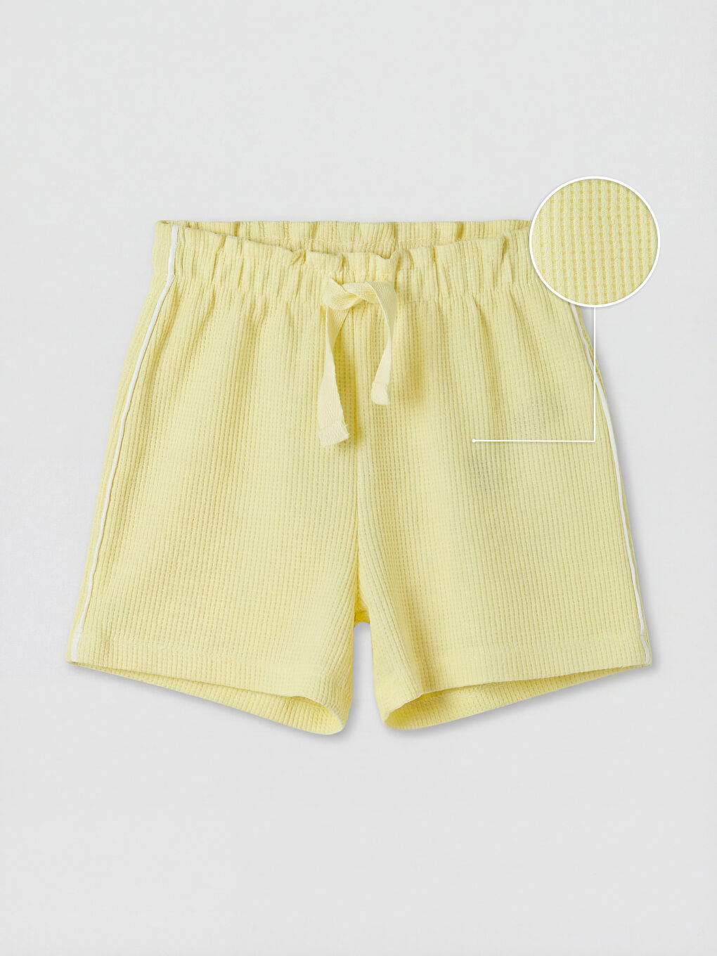 Sarı Dokulu Kız Çocuk Şort