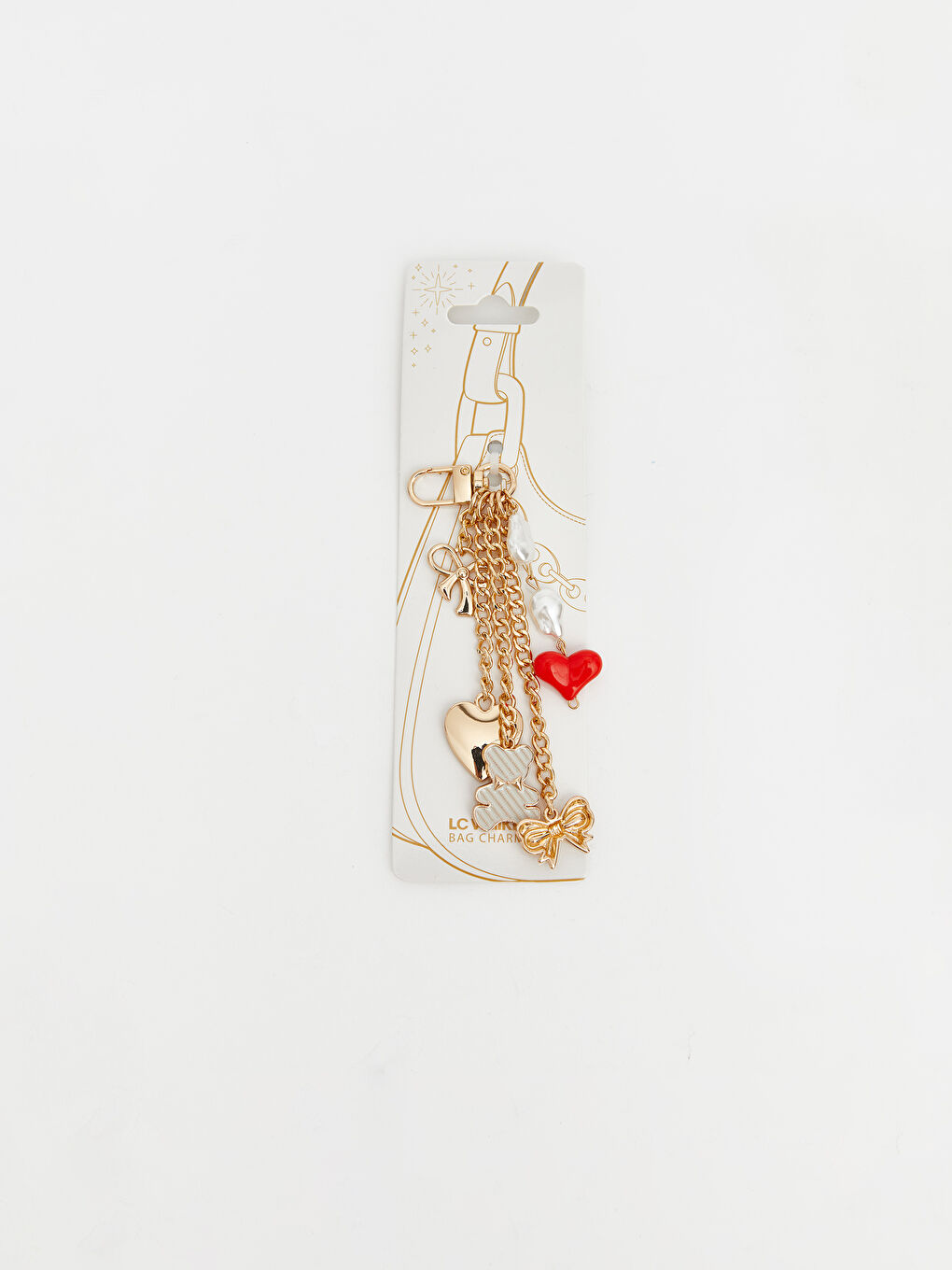 Karışık Zincir Detaylı Kadın Çanta Charmı-1