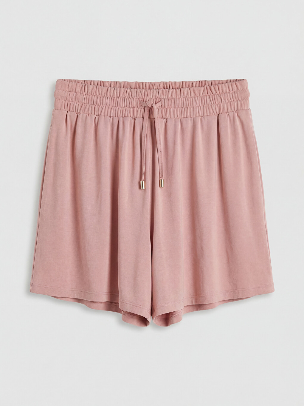 Elastic Waist Pleated Women's Shorts-4