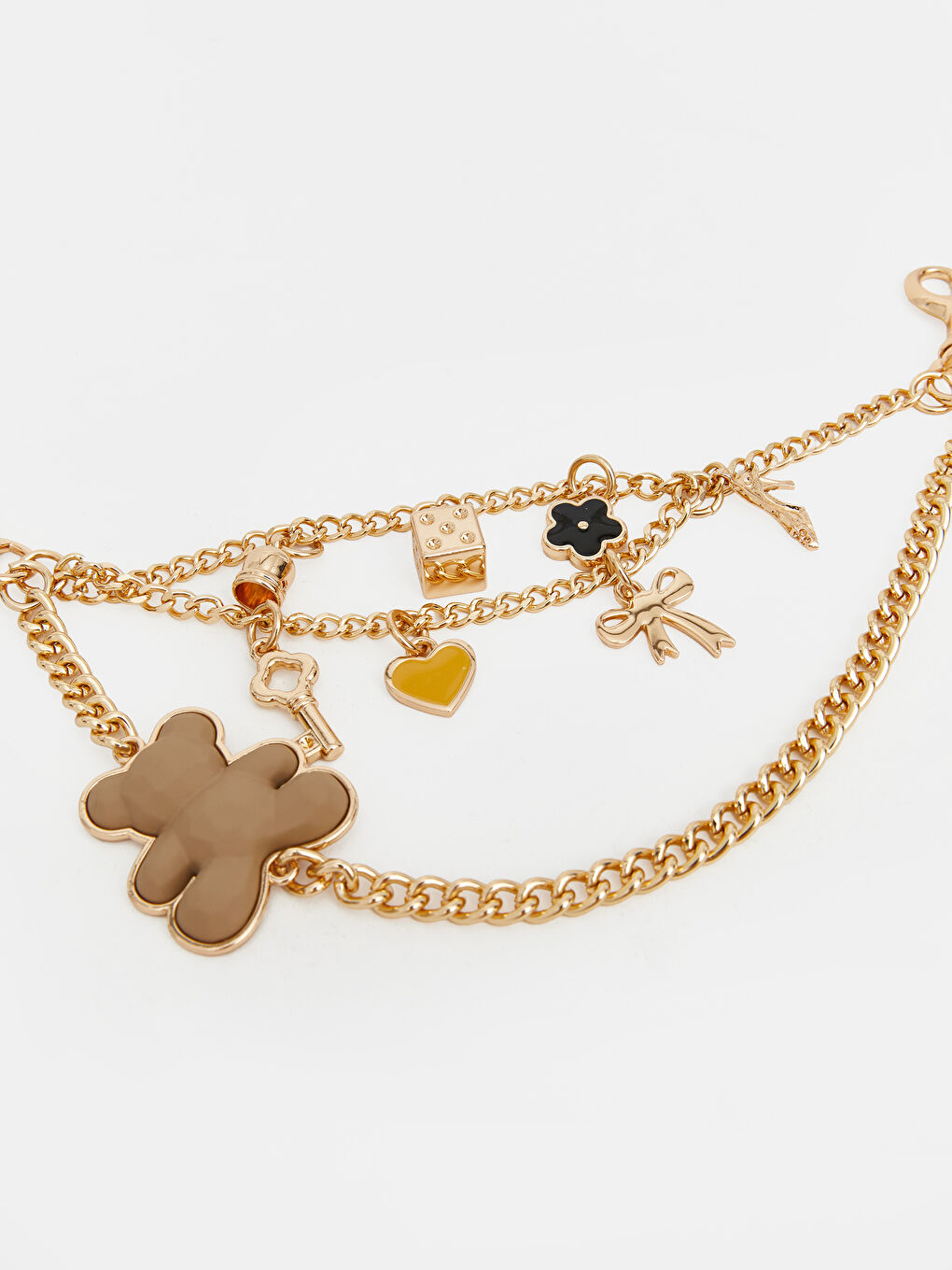 Karışık Ayı Baskılı Kadın Çanta Charmı-2