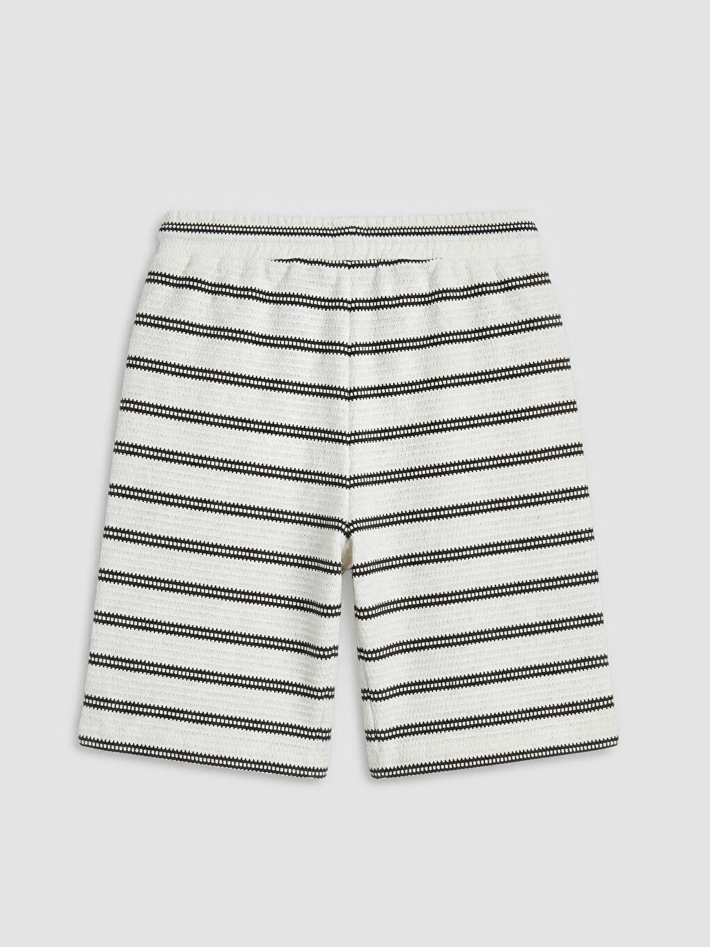 Siyah Çizgili Erkek Çocuk Şortlu Takım-4