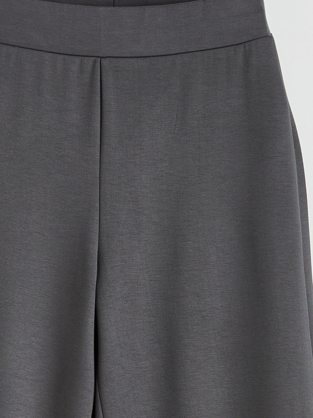 Gri Beli Lastikli Soft Touch Kadın Eşofman Altı-6