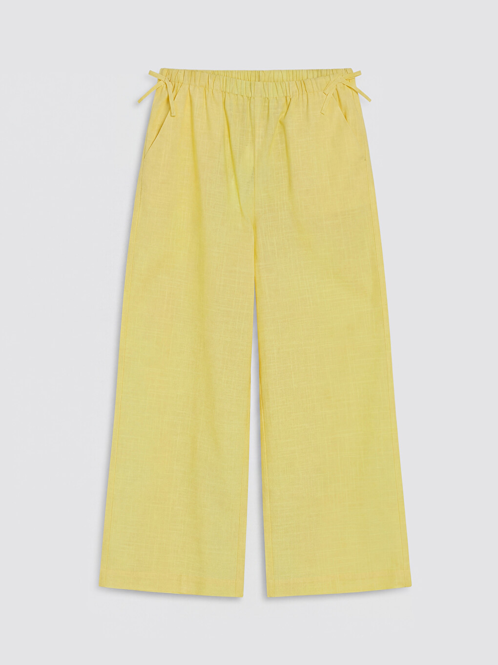 Pantaloni Wideleg din Poplin pentru Fete