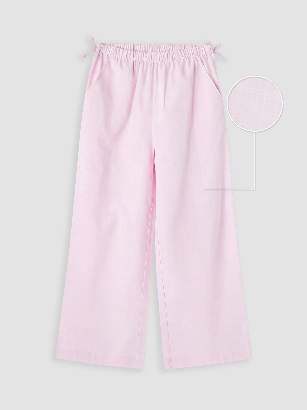Pantaloni Wideleg din Poplin pentru Fete