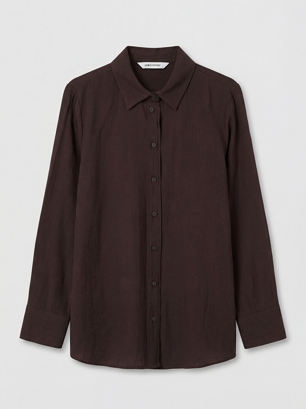 Kahverengi Dokulu Kadın Gömlek