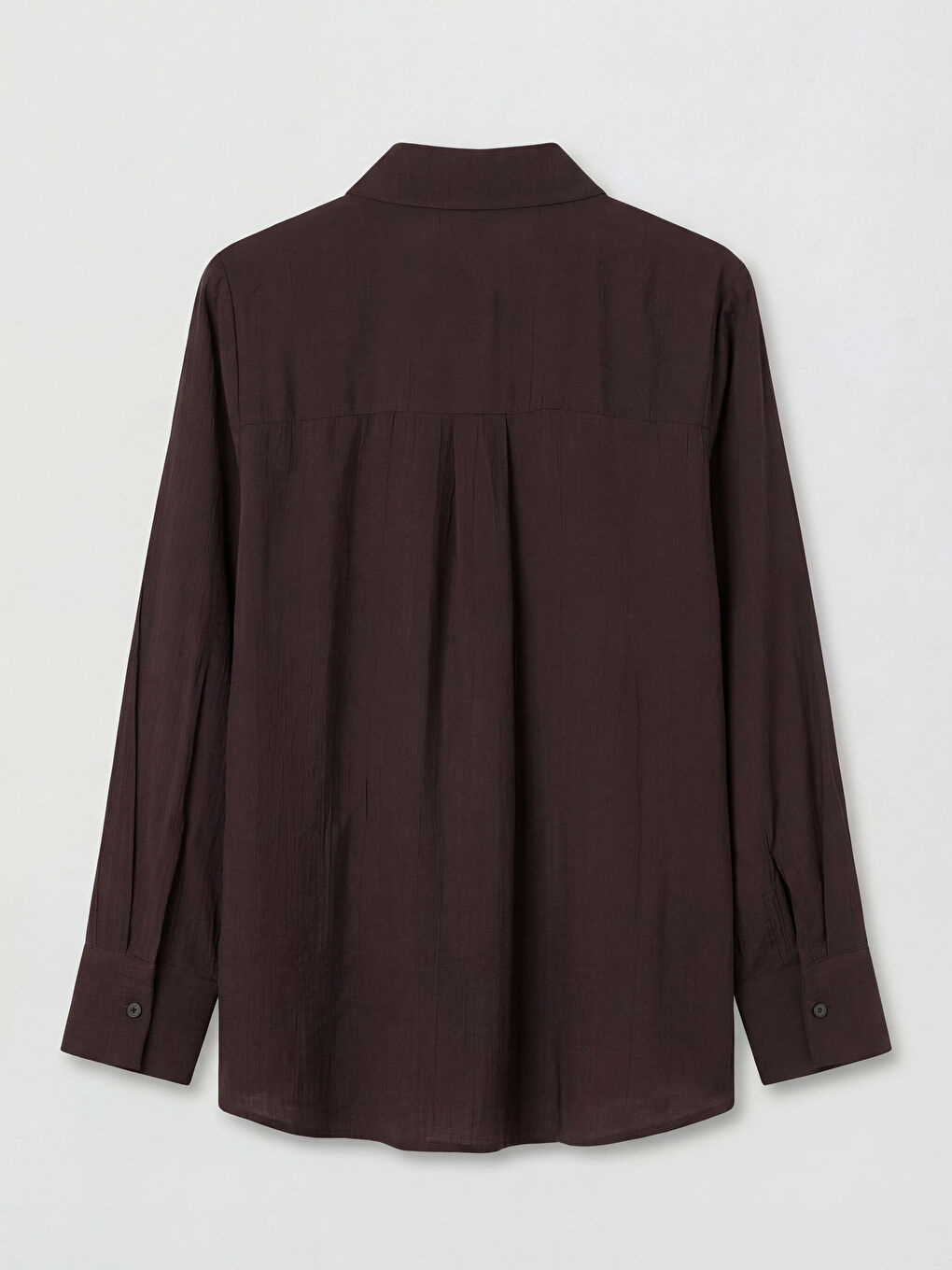 Kahverengi Dokulu Kadın Gömlek-1