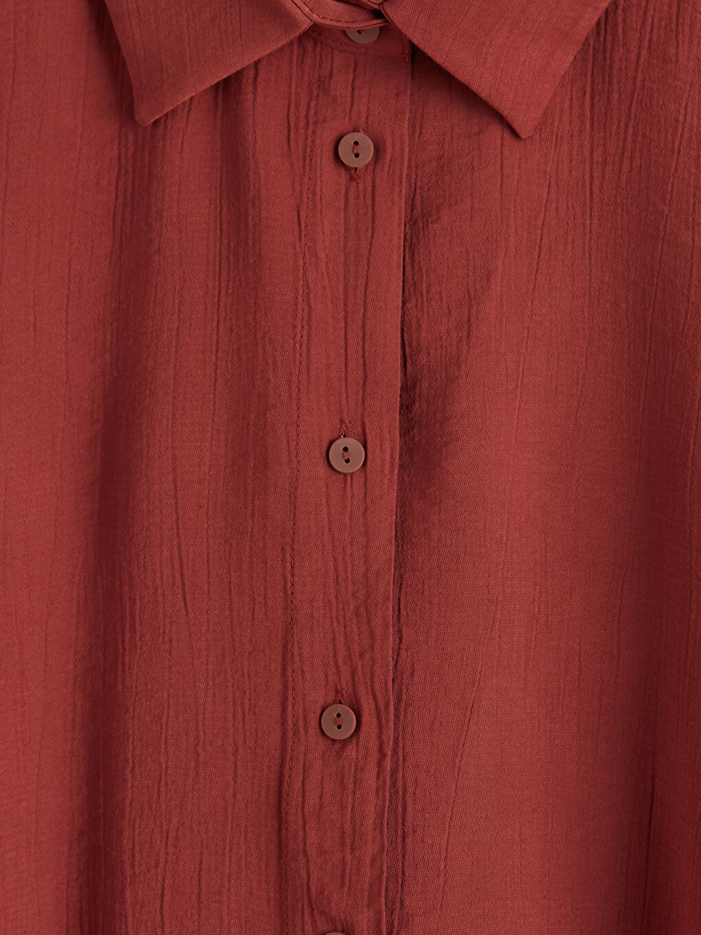 Kahverengi Dokulu Kadın Gömlek-11