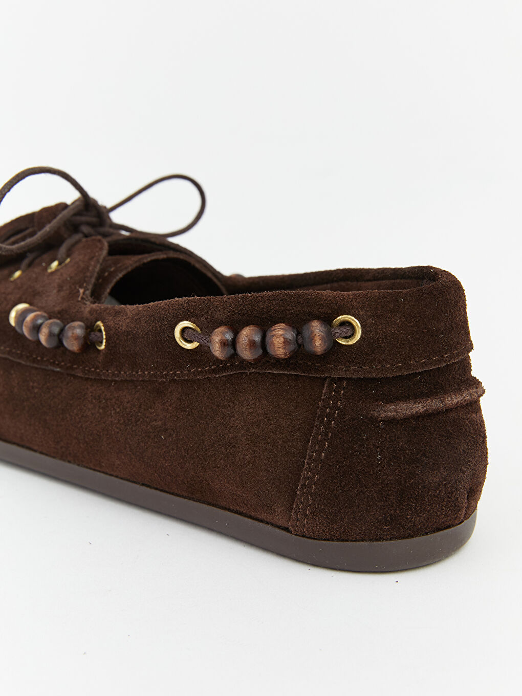 Kahverengi Süet Görünümlü Kadın Espadril-4