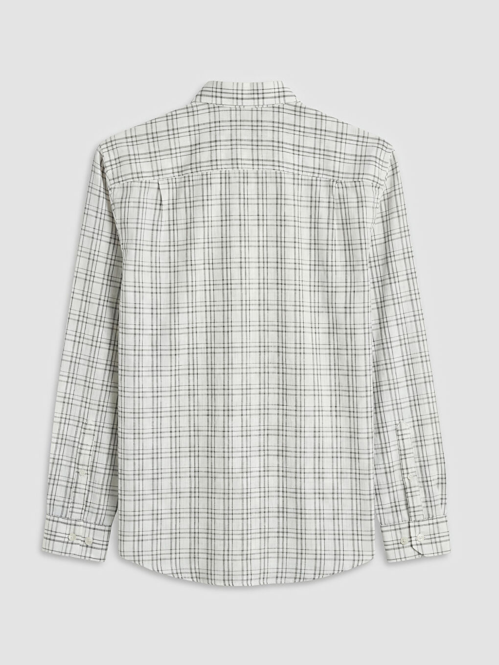 Yeşil Regular Fit Ekose Erkek Gömlek-1