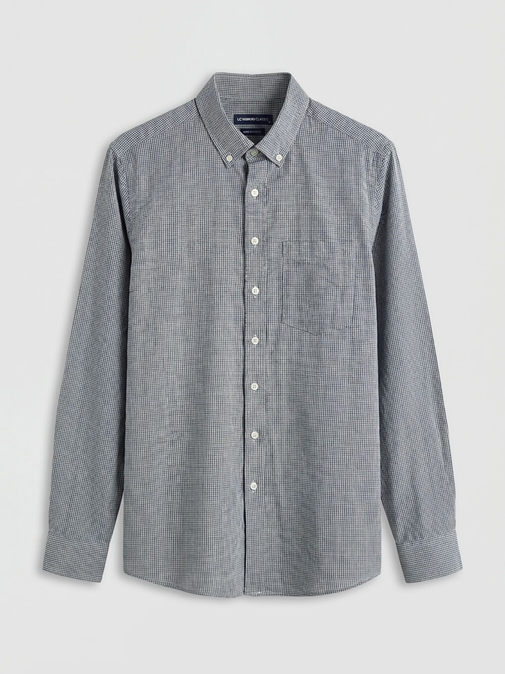 Yeşil Regular Fit Desenli Erkek Gömlek