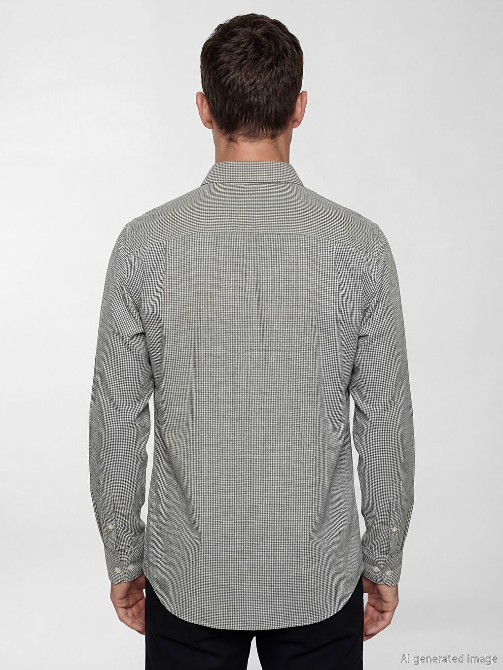 Bej Regular Fit Desenli Erkek Gömlek-3