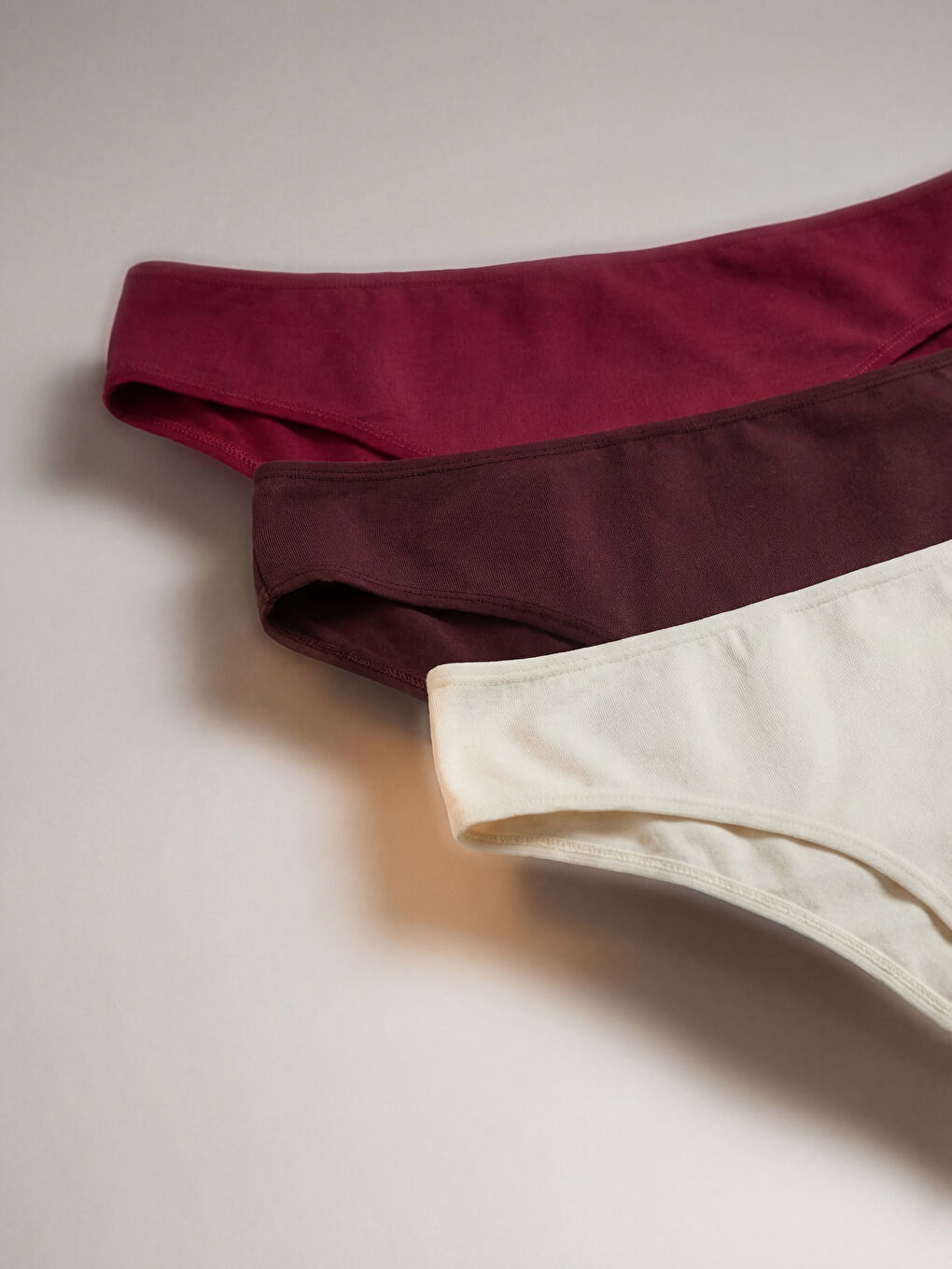 Mürdüm Düz Hipster Külot 3'lü