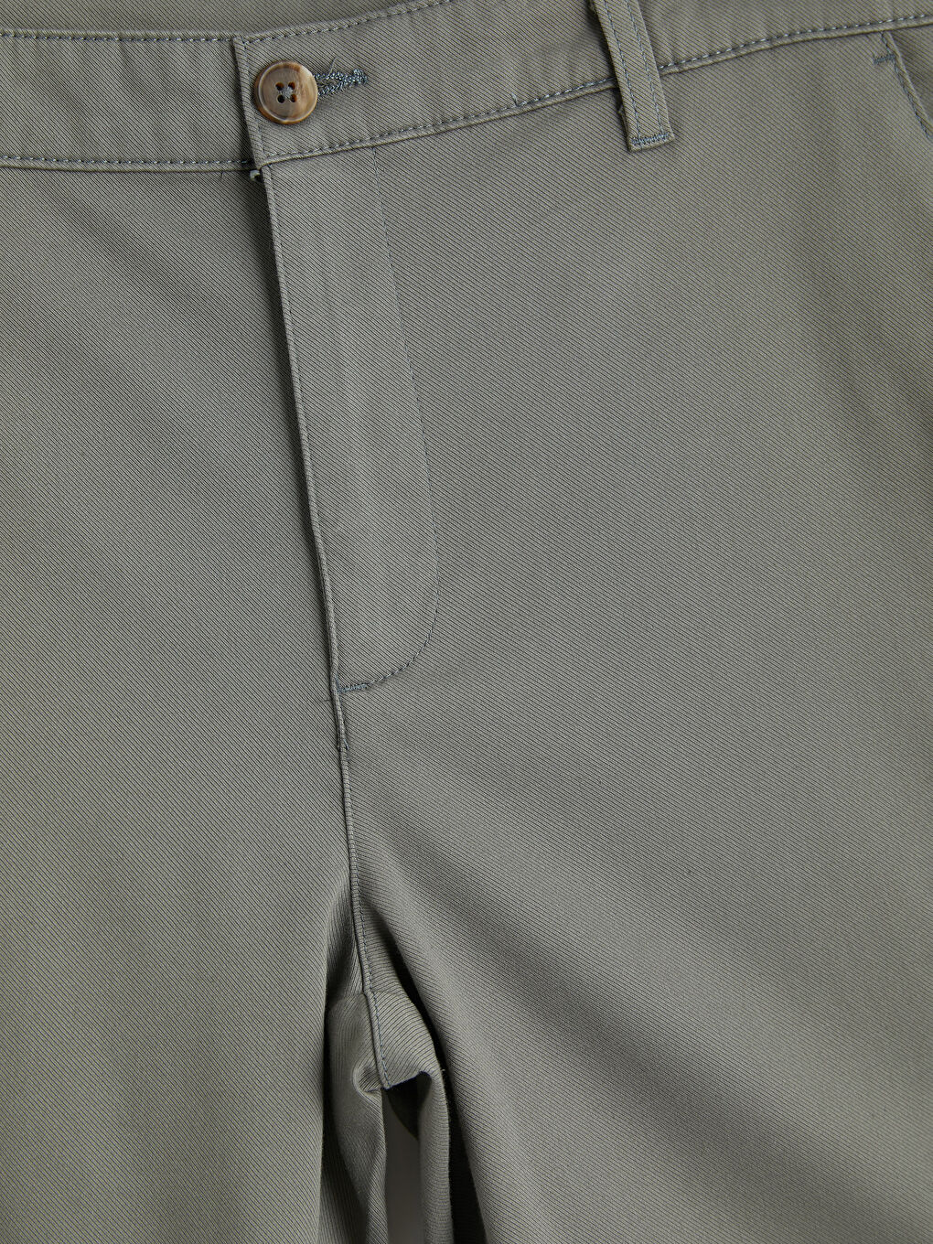 Yeşil Slim Fit Gabardin Erkek Pantolon-2