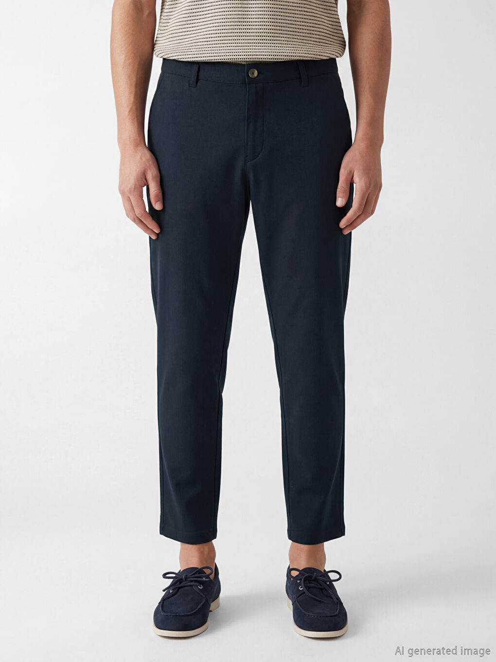Lacivert Slim Fit Erkek Pantolon-1