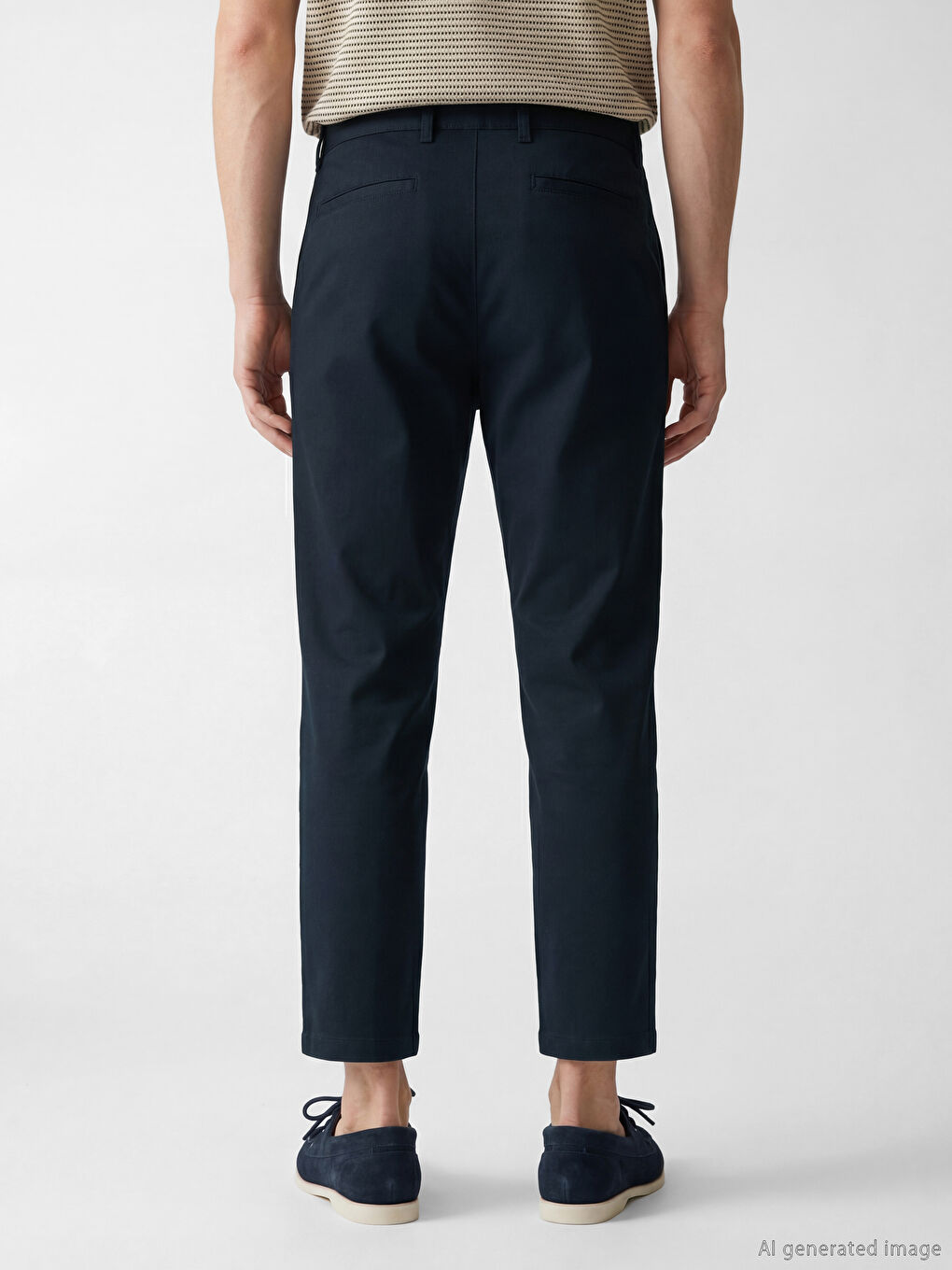 Lacivert Slim Fit Erkek Pantolon-3