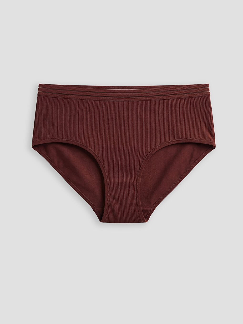 Mürdüm Düz Hipster Külot 3'lü-1