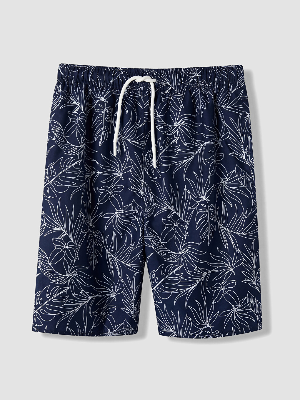 Knee Length Patterned Men's Swimming Shorts