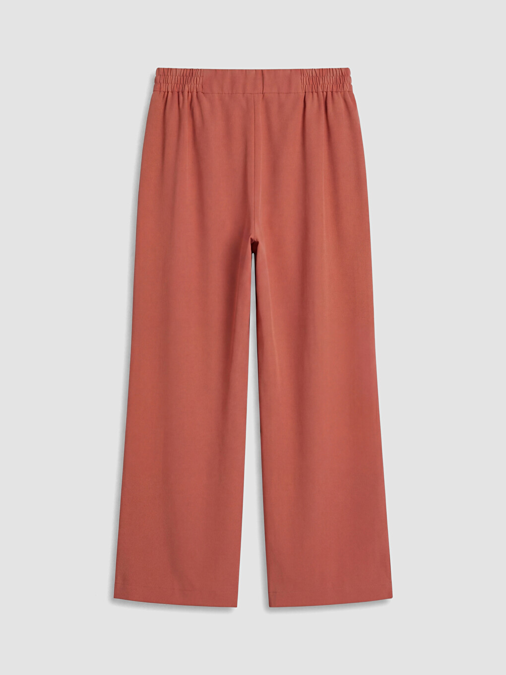 Elastic Waist Wide Leg Women's Trousers-6