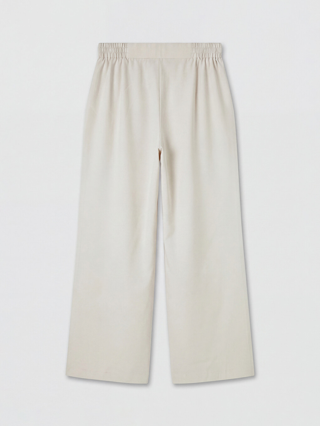 Elastic Waist Wide Leg Women's Trousers-5