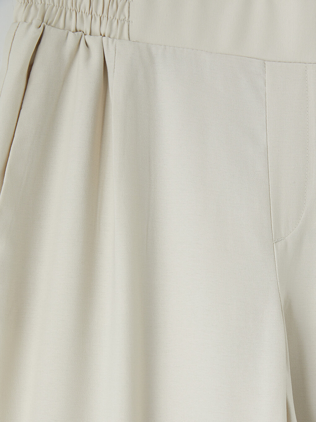Elastic Waist Wide Leg Women's Trousers-6