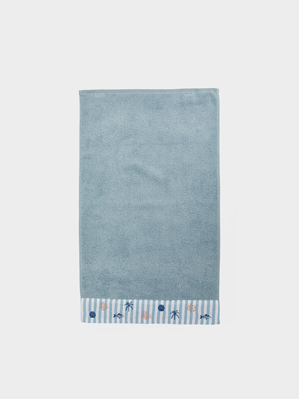 Oyster Embroidered Cotton Hand Towel 50x80 cm-3