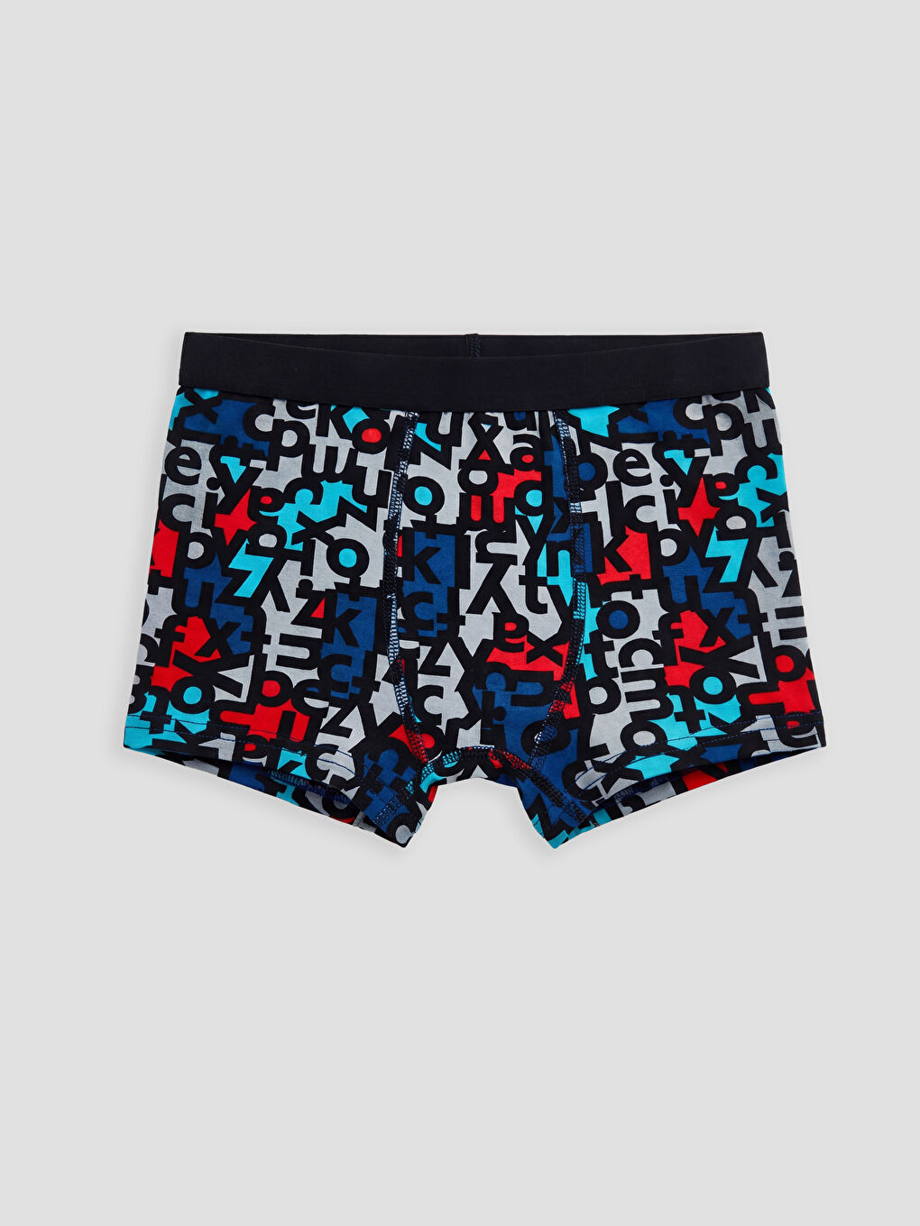 Gri Desenli Erkek Çocuk Boxer 3'lü-3