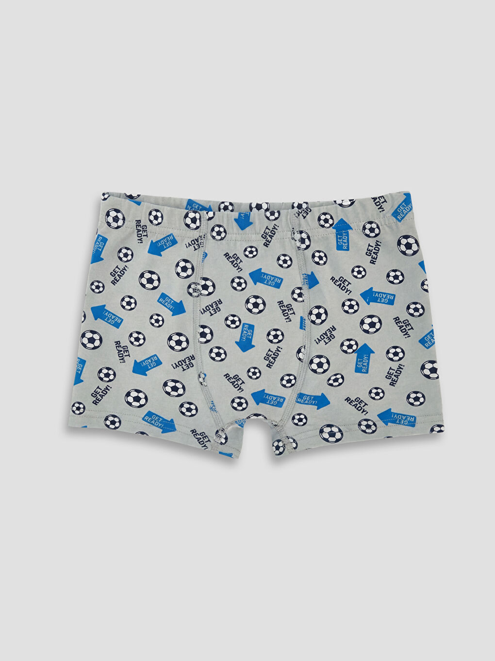 Gri Baskılı Erkek Çocuk 3'lü Boxer-6