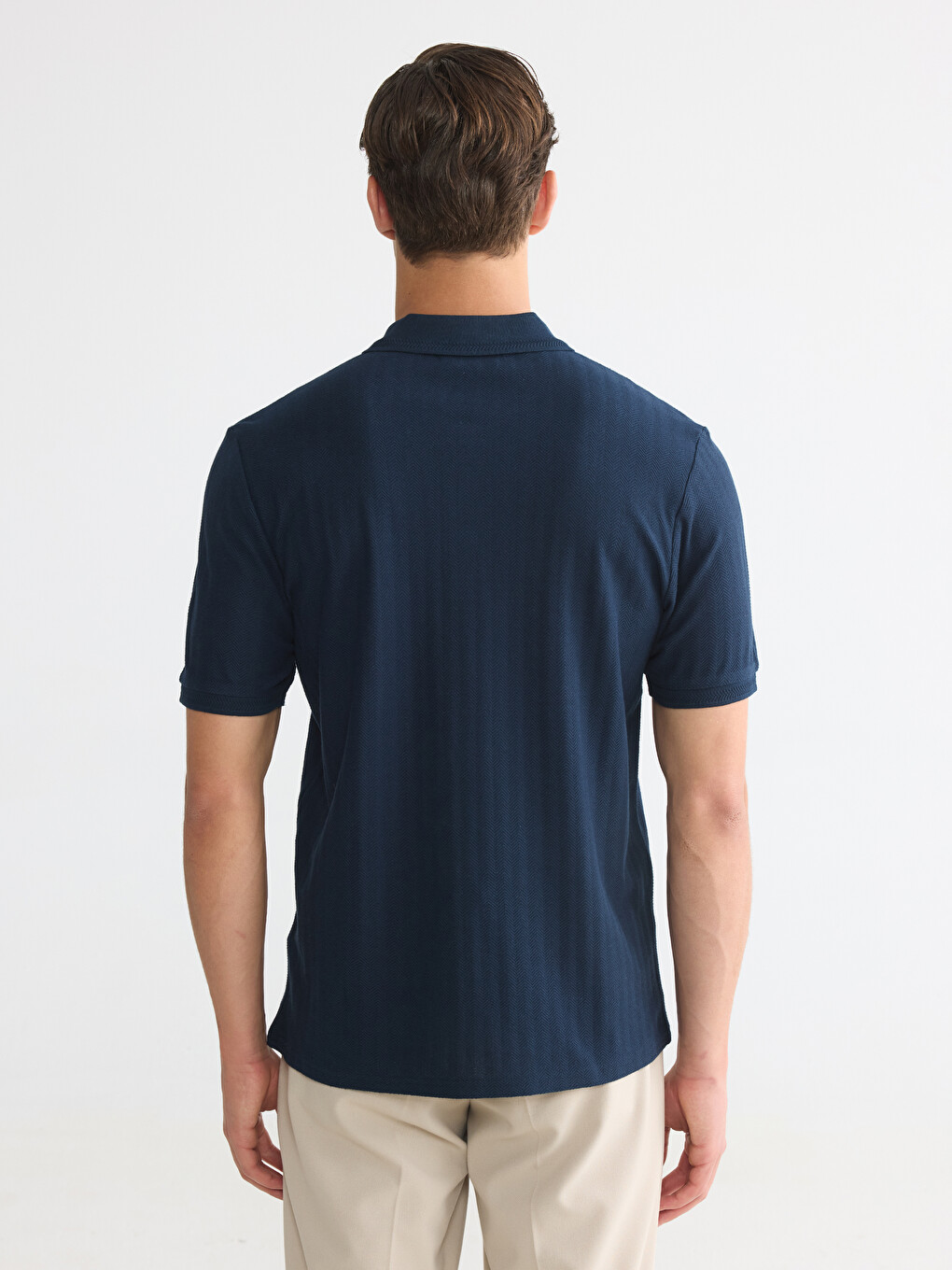 Polo Collar Men's T-shirt-3