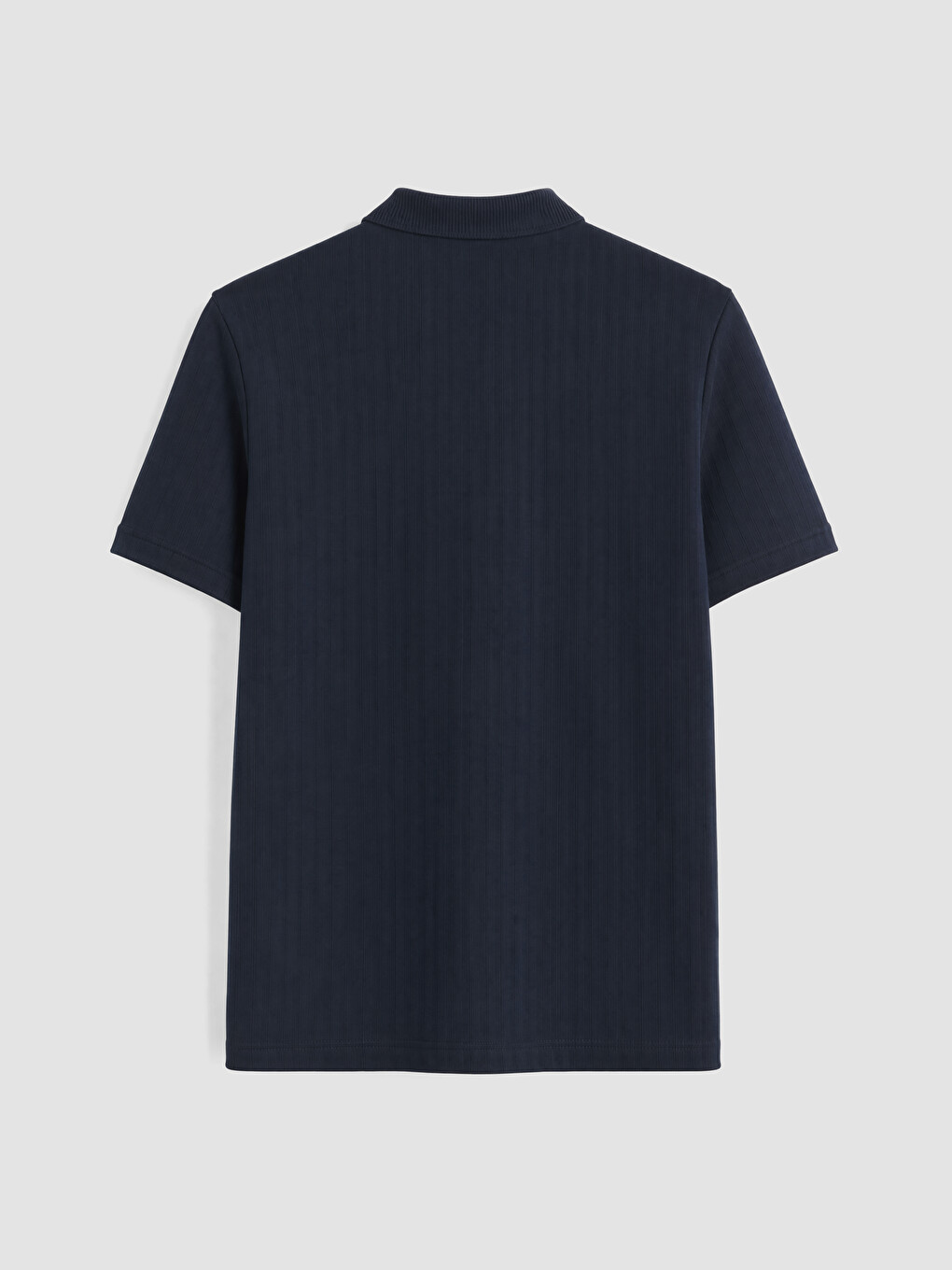 Lacivert Polo Yaka Pike Erkek Tişört-1
