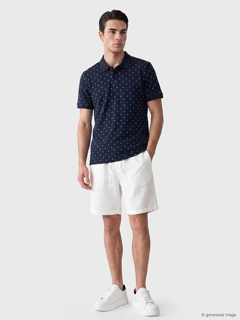 Polo Collar Men's T-shirt-1