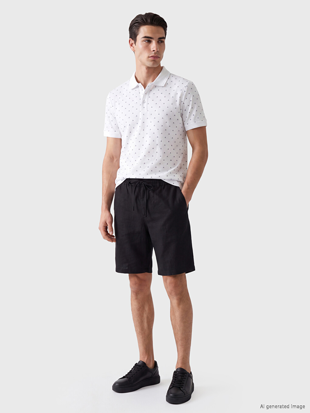 Polo Collar Men's T-shirt-1