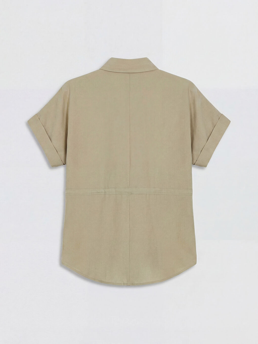 Yeşil Oversize Kadın Gömlek-1