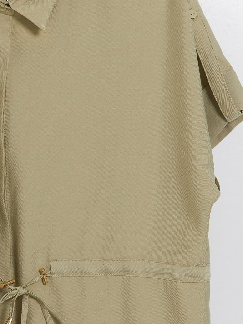 Yeşil Oversize Kadın Gömlek-2