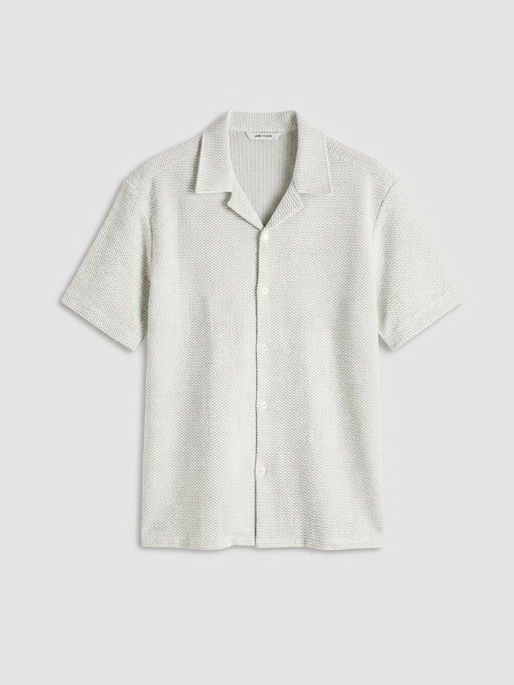 Ekru Regular Fit Erkek Dokulu Gömlek