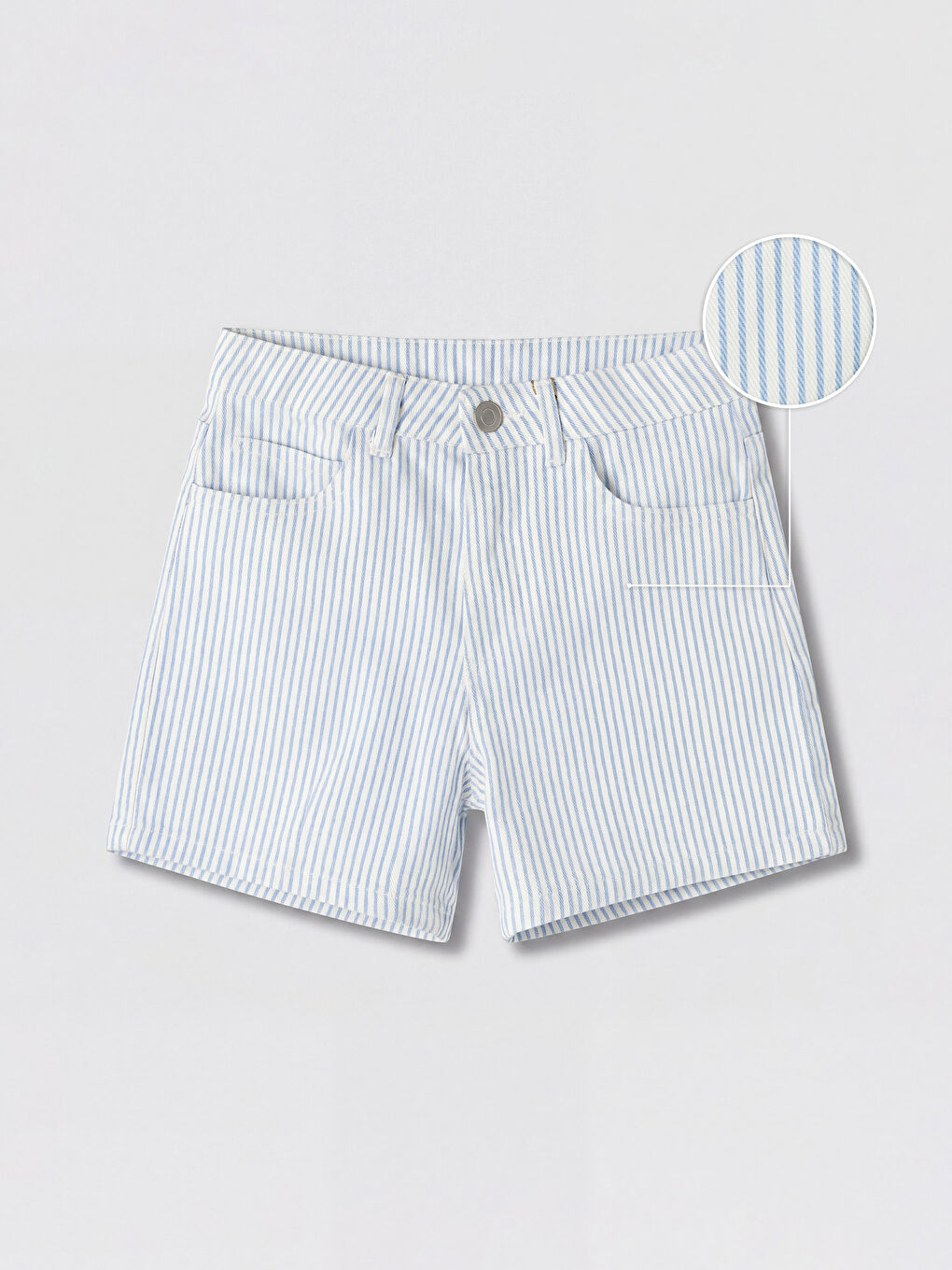 Mavi Kız Çocuk Gabardin Şort