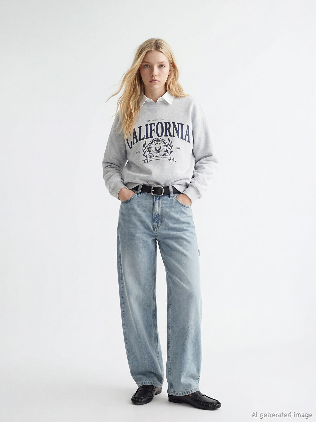Woman GREY Sweatshirt-1