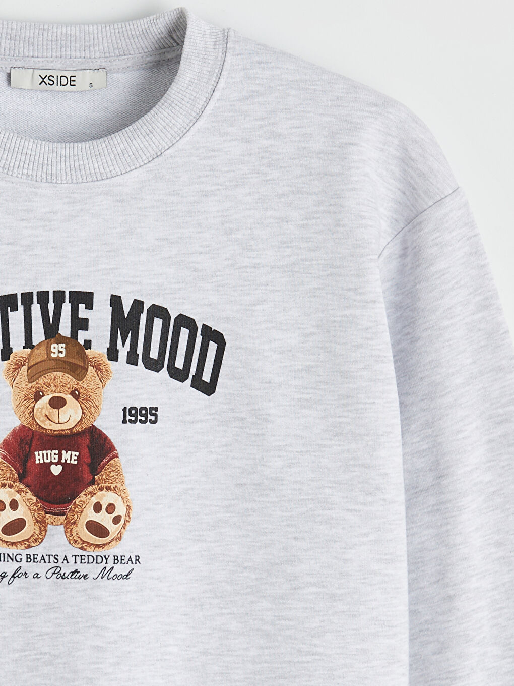 Teddy Bear Printed Oversize Women's Thick Sweatshirt-1