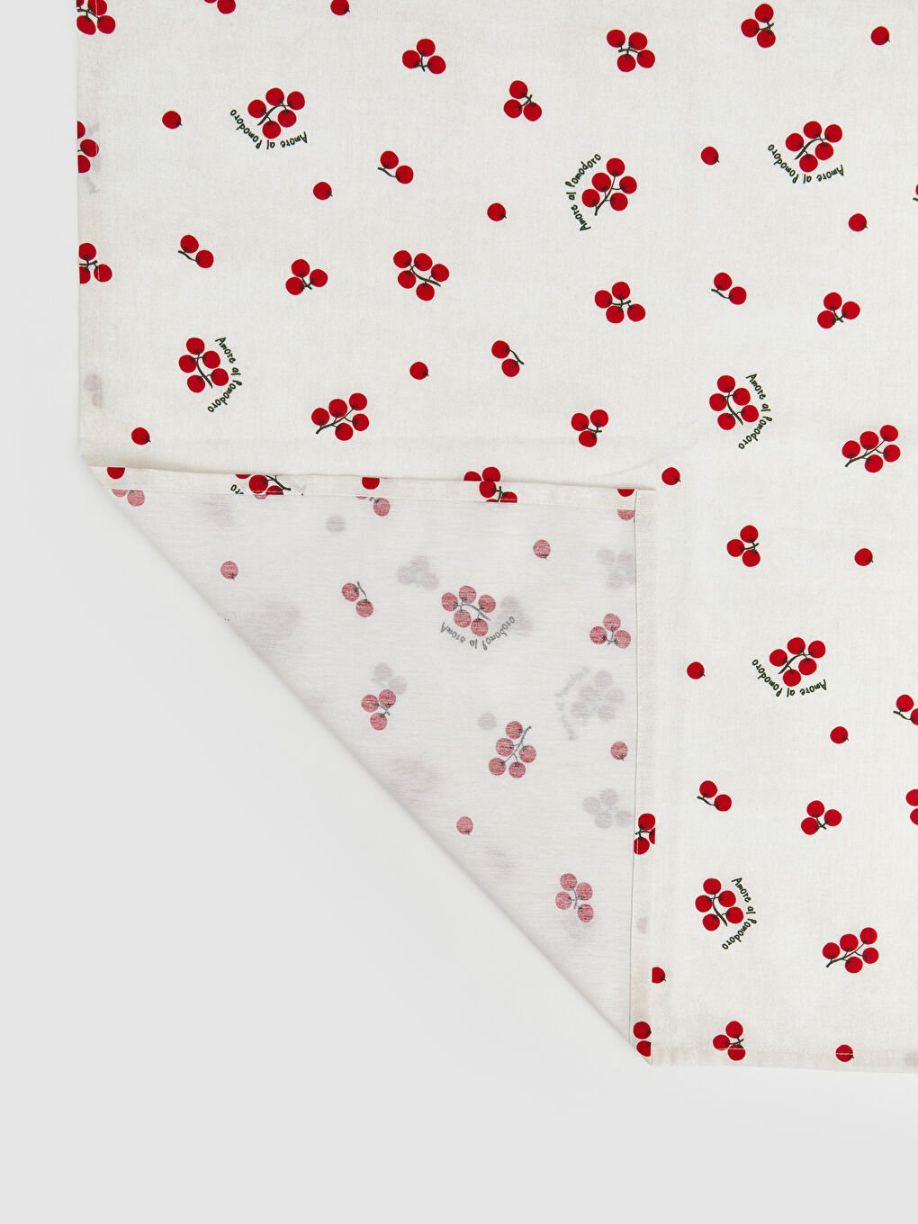 Karışık Domates Baskılı Masa Örtüsü 150x150 cm-4