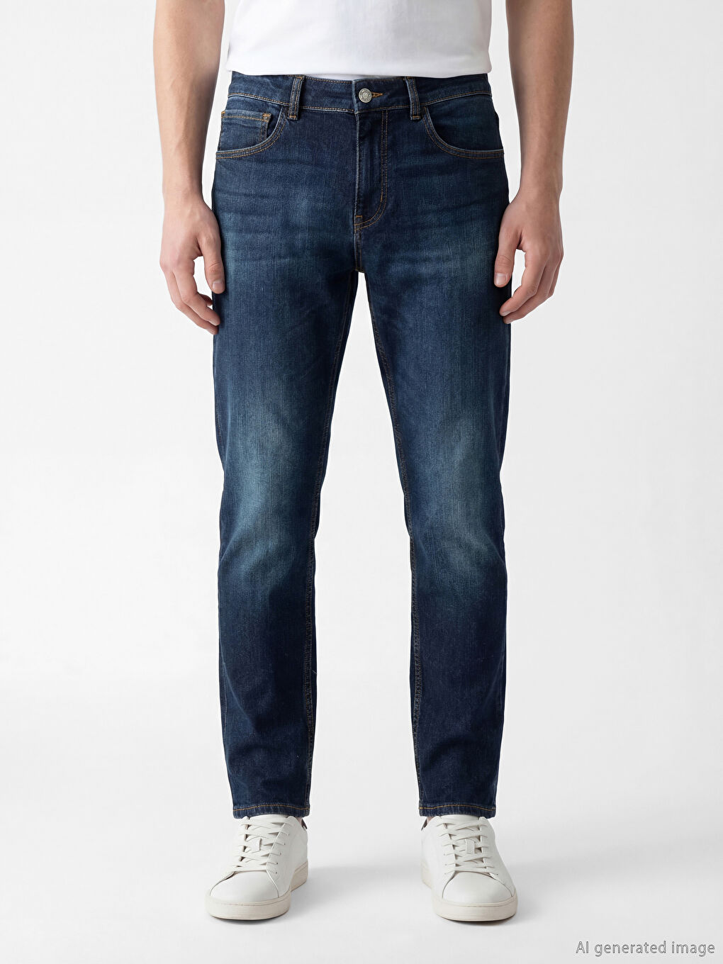 Gri 750 Slim Fit Erkek Jean Pantolon-1