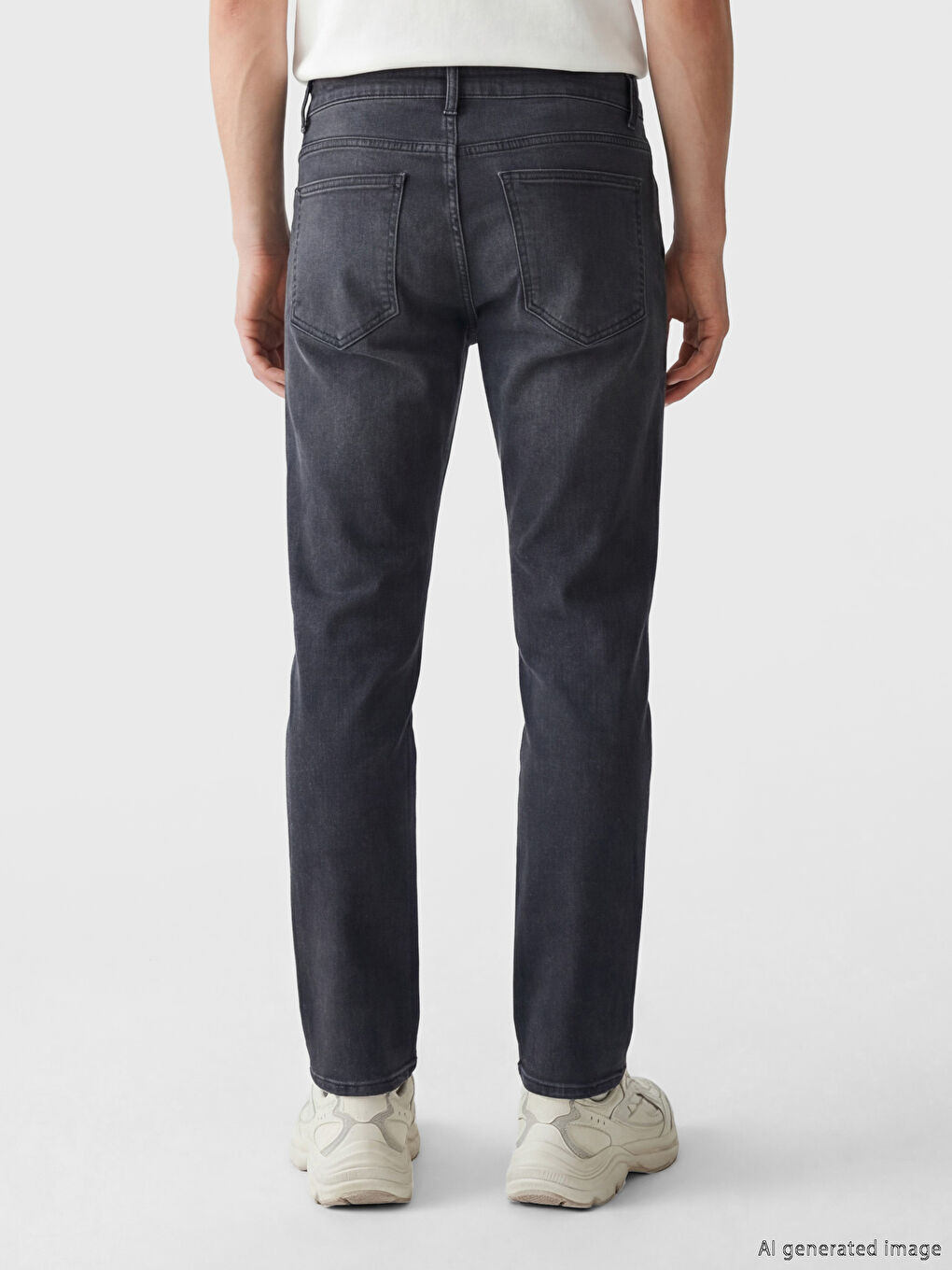 Gri 750 Slim Fit Erkek Jean Pantolon-2
