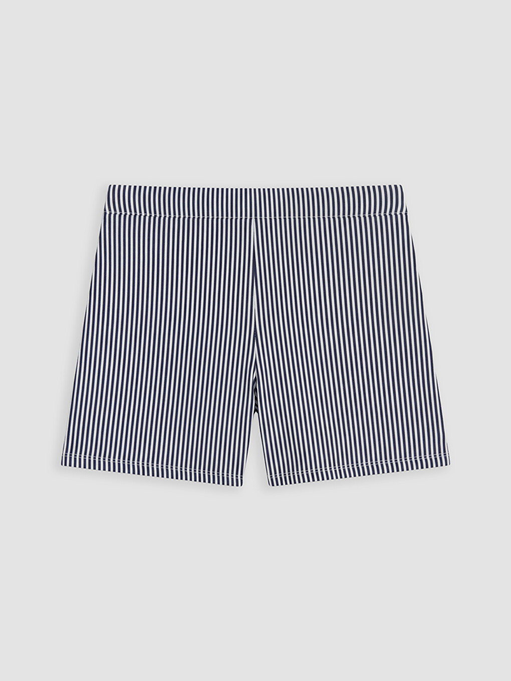 Beyaz Çizgili Kadın Şort Pijama Altı