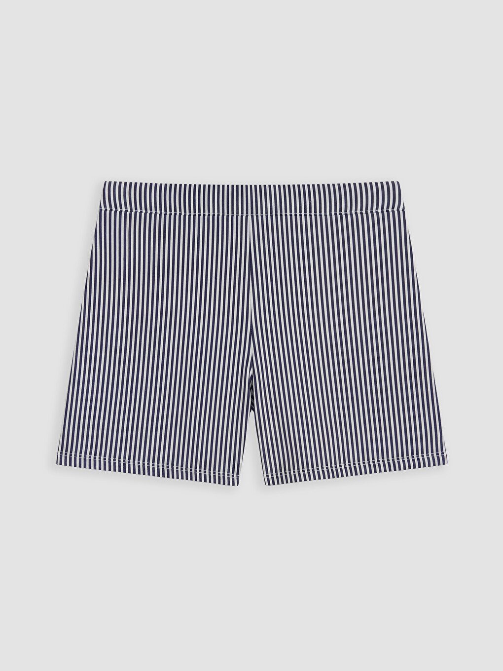 Beyaz Çizgili Kadın Şort Pijama Altı-1