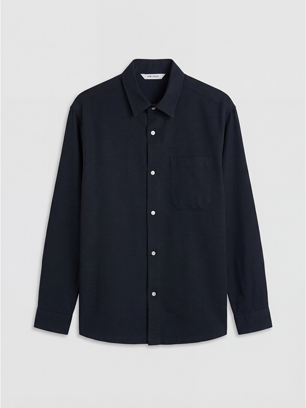 Lacivert Regular Fit Oxford Erkek Gömlek-3